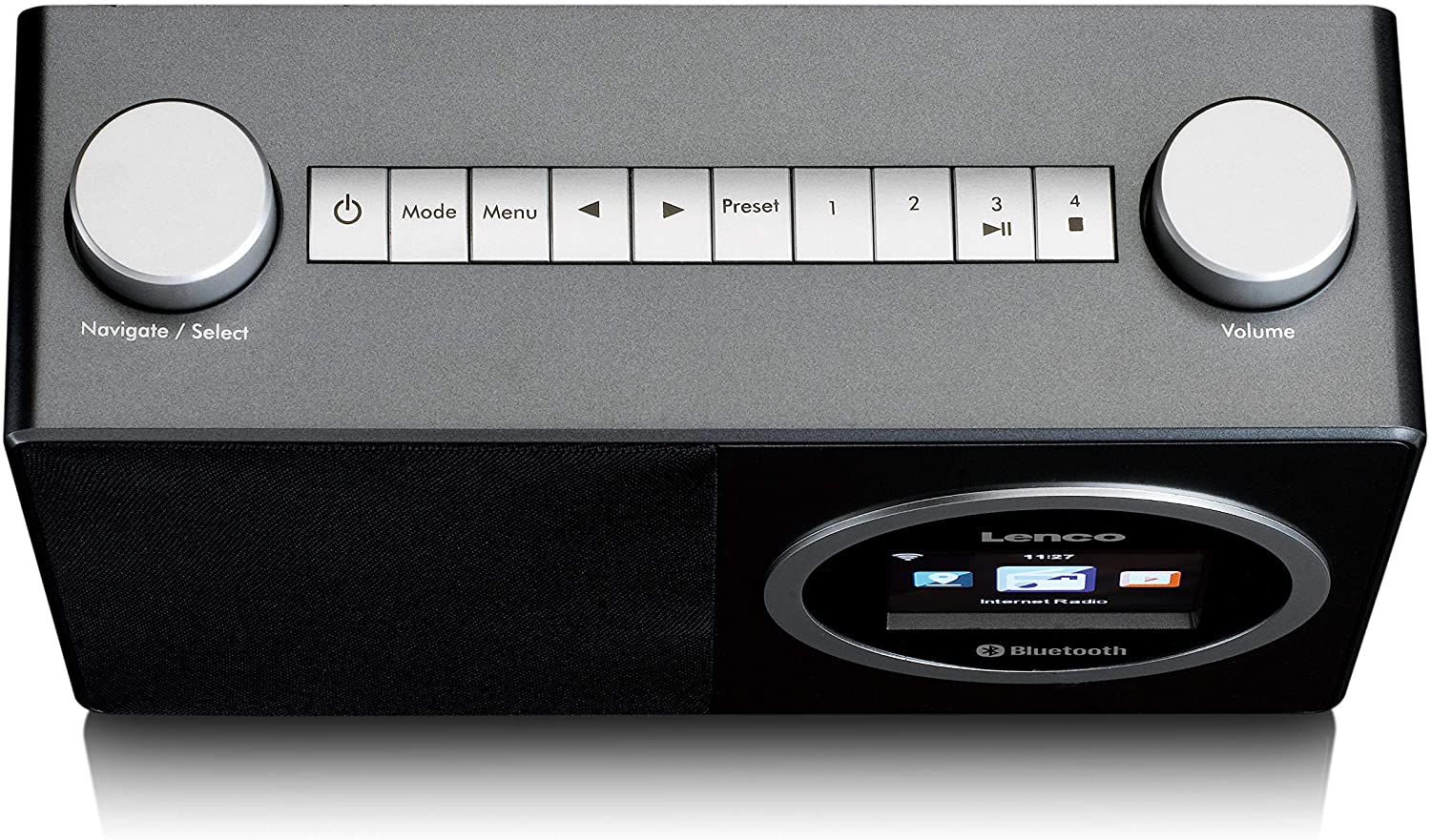 Lenco DIR-70 Internet Radio with Bluetooth, Black
