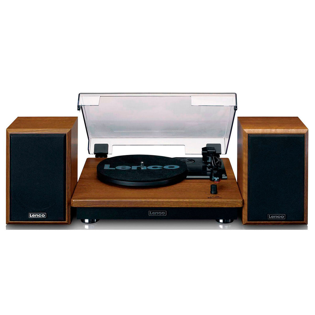 Lenco LS-100 Giradischi con Altoparlanti (Teak)