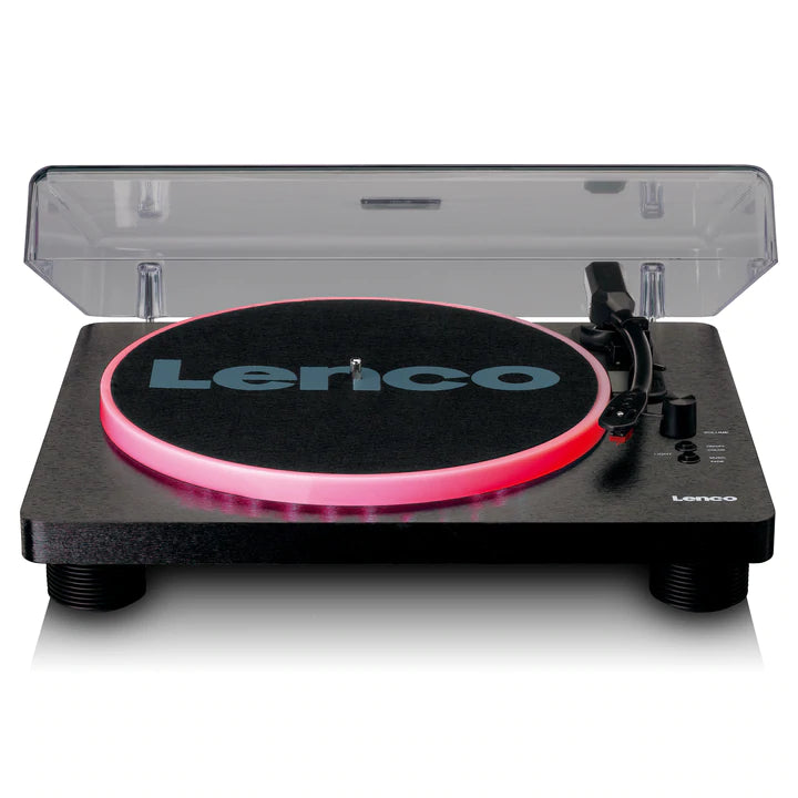 Lenco LS-50 LED Turntable Bundle (Black)