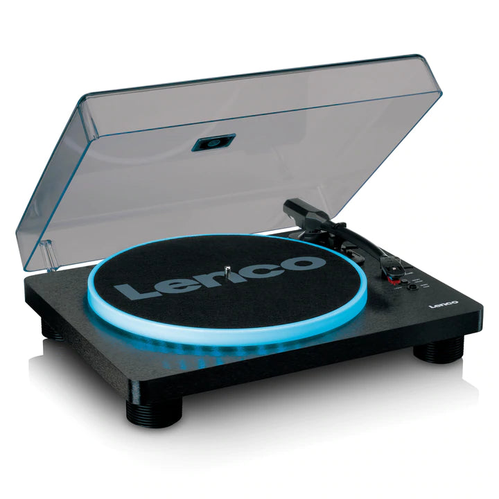Lenco LS-50 LED Turntable Bundle (Black)