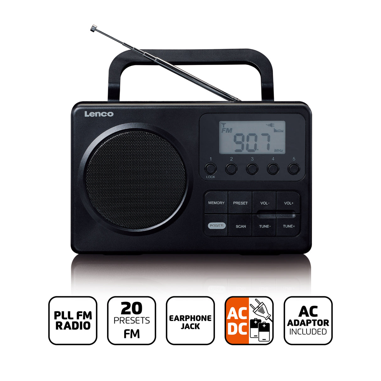 Lenco MPR-035 Radio FM
