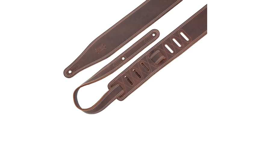 Levys M17BDS tracolla per chitarra 2 1/2", dark brown pull up