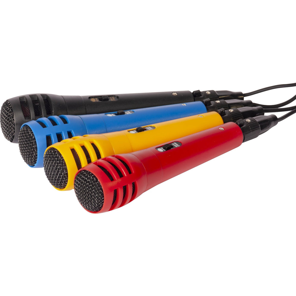 Microphone set. 4 different colors per set.