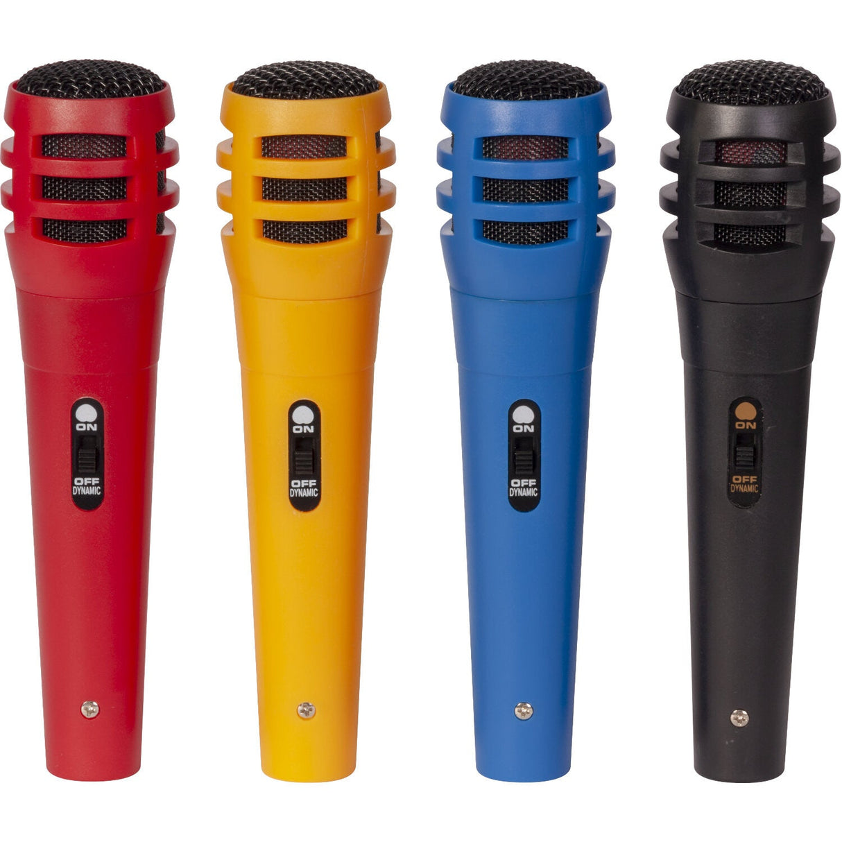 Microphone set. 4 different colors per set.