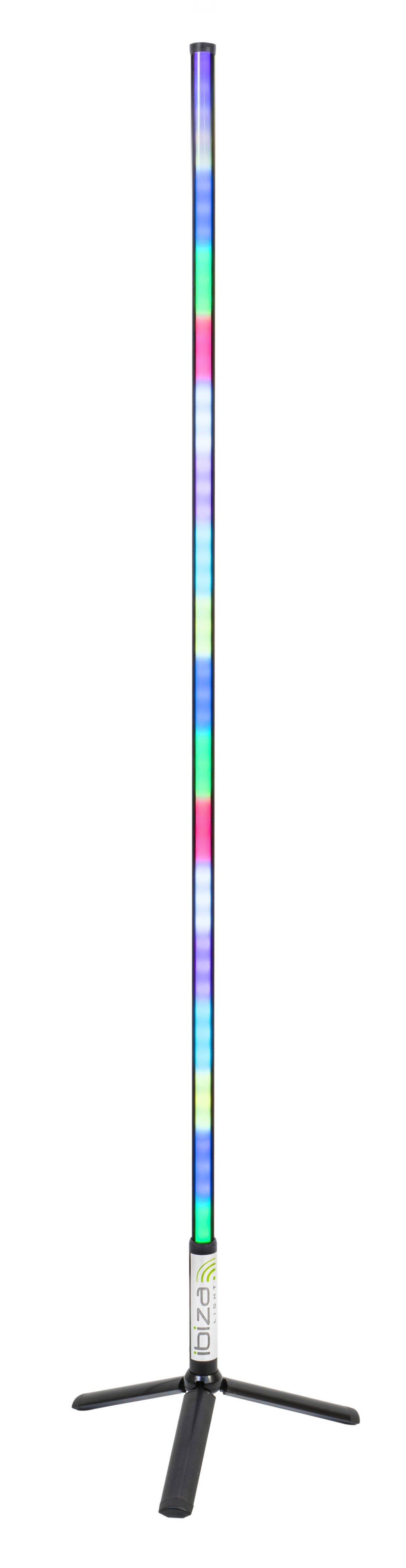 Ibiza Magic Color Stick RGB Floor Light (Black)