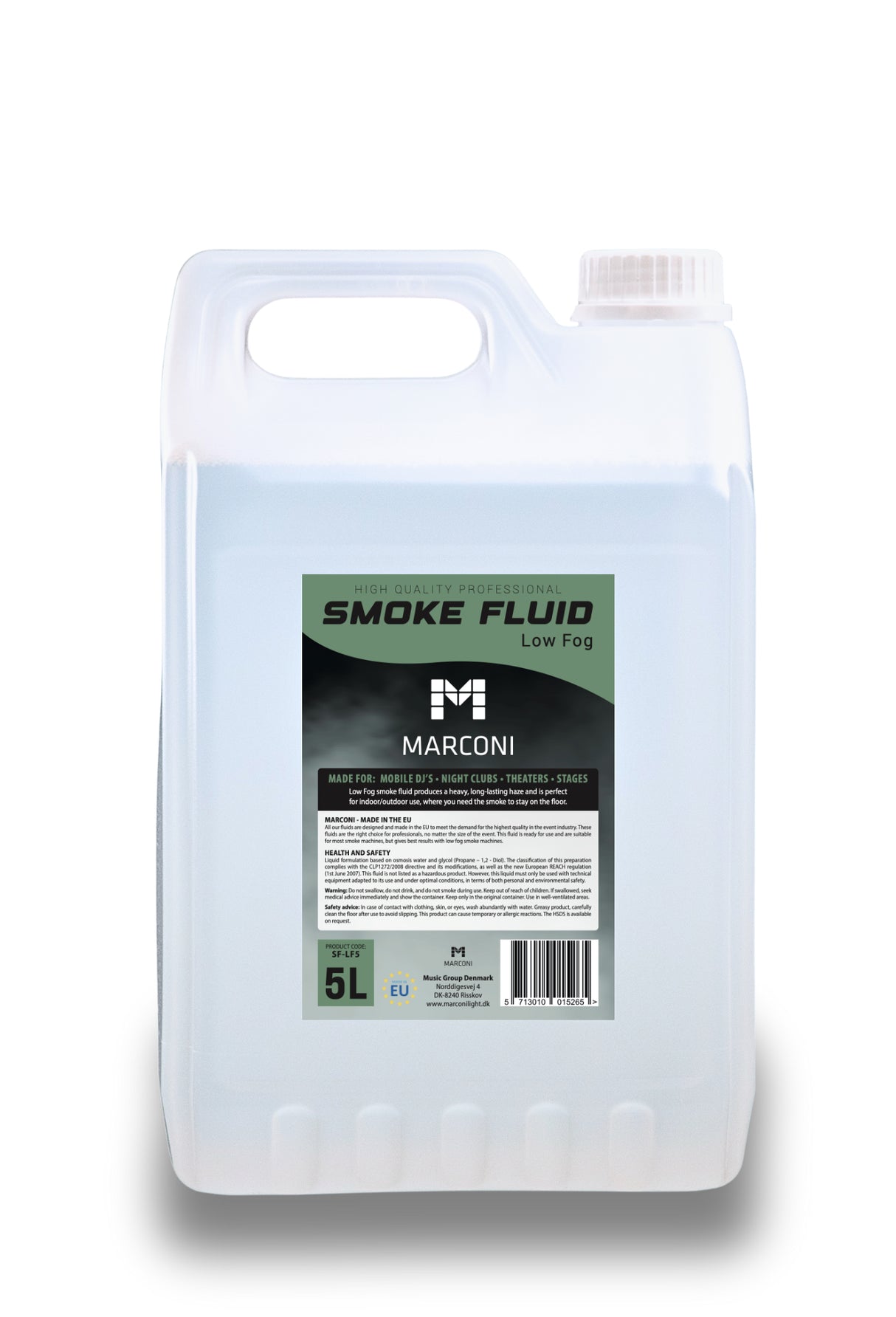 Marconi Smoke Fluid Low Fog (5L) - Premium Quality
