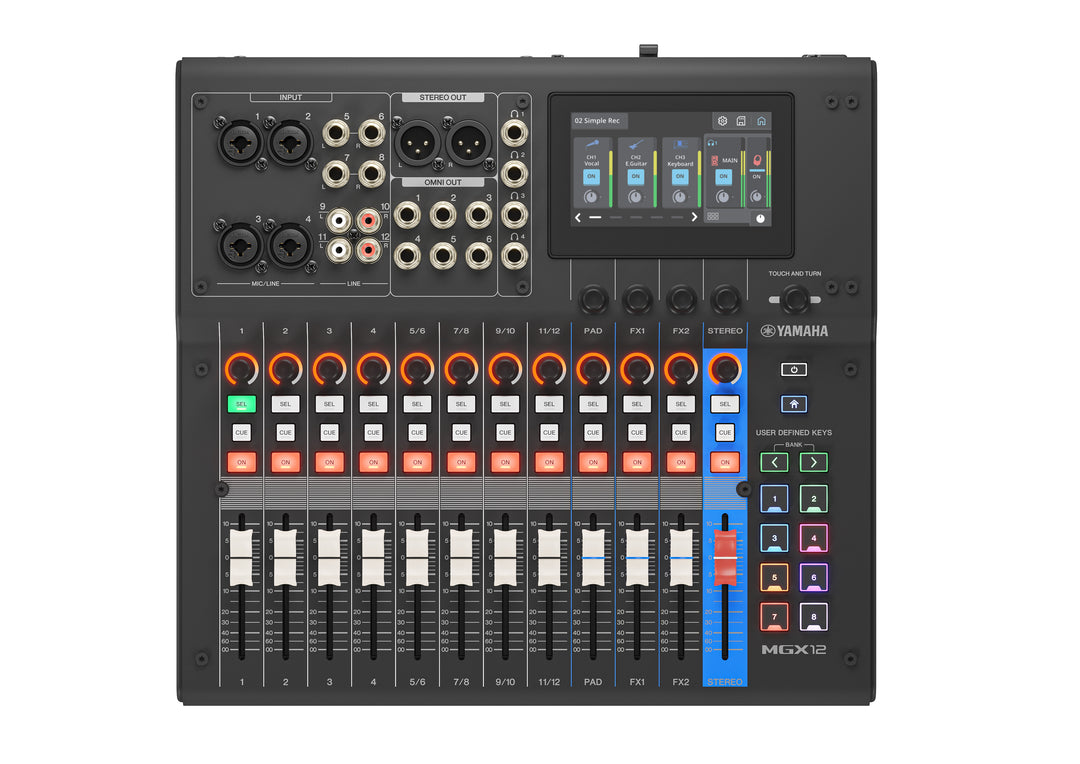 Yamaha MGX12 Console di missaggio digitale (Nero)