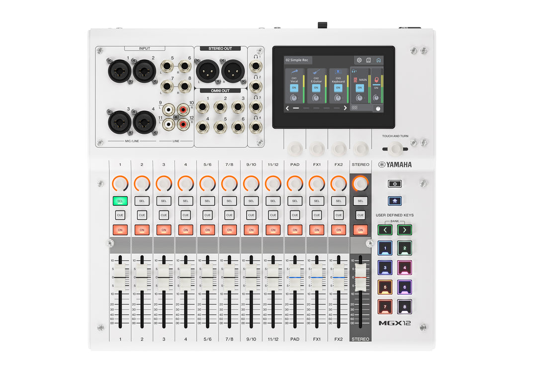 Yamaha MGX12 console di missaggio digitale (Bianco)