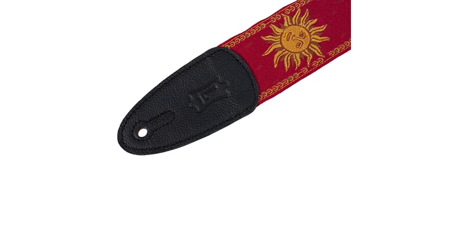 Levys MPJG tracolla per chitarra 2", design sun, rosso