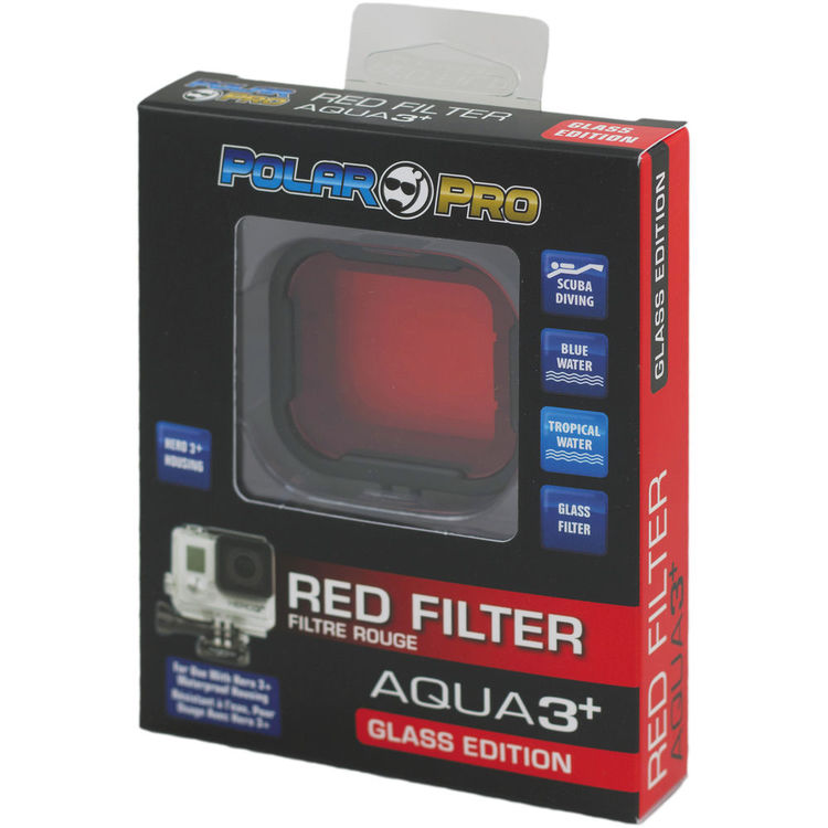 PolarPro Hero4 / 3+ Aqua Line Red Filt.