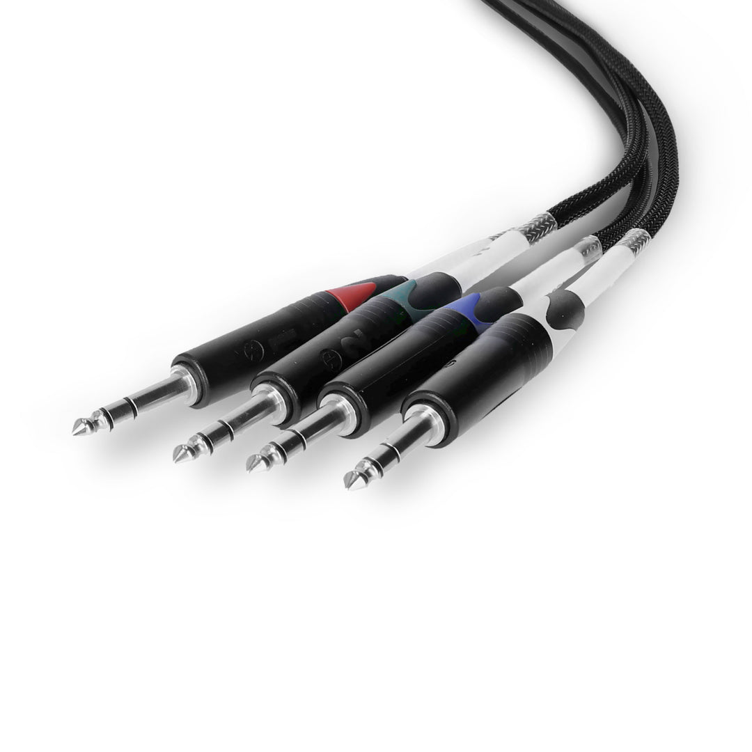 Palmer AoC Loom TRSm - Set di cavi audio su Cat da etherCON a 4 jack TRS da 6,3 mm
