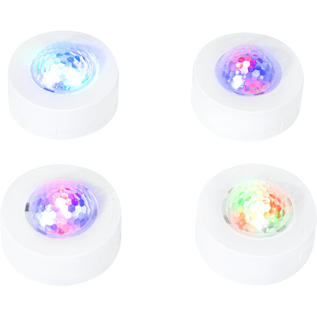 Mini effetto astro con batteria (4 pezzi)