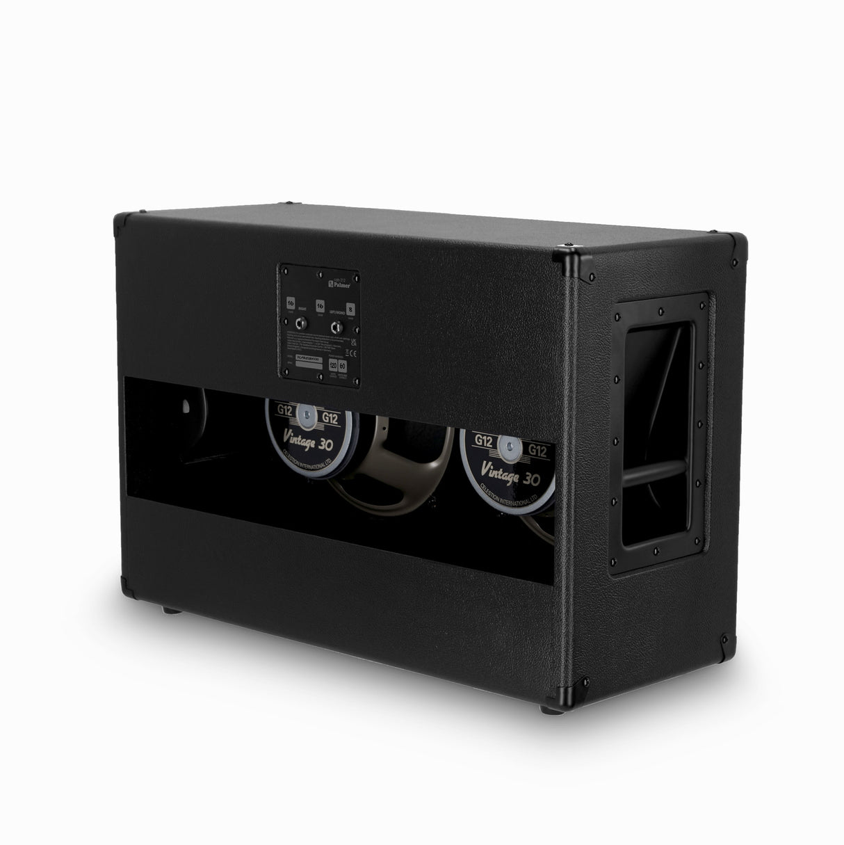 Palmer CAB 212 BX V30 - guitarkabinet med Celestion Vintage 30 2 x 12, åben bagbeklædning