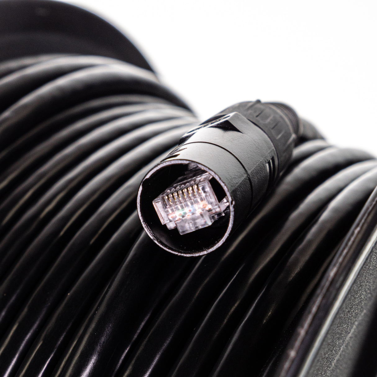 Perfex CAT7 avvolgicavo (NERO) 30m