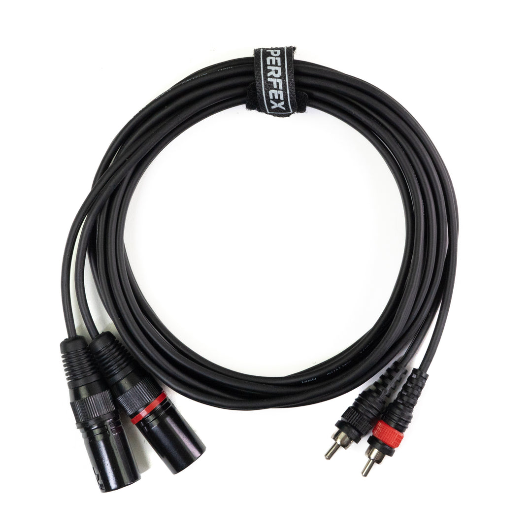 Perfex XLR Maschio a Phono RCA Cavo (3m)
