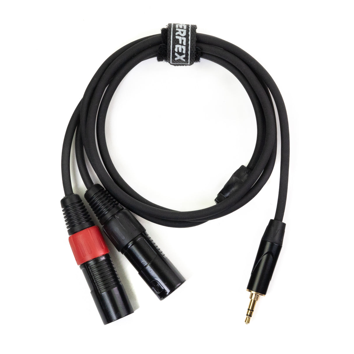 Perfex 2x XLR maschio a jack 3,5mm mini (1,3m)