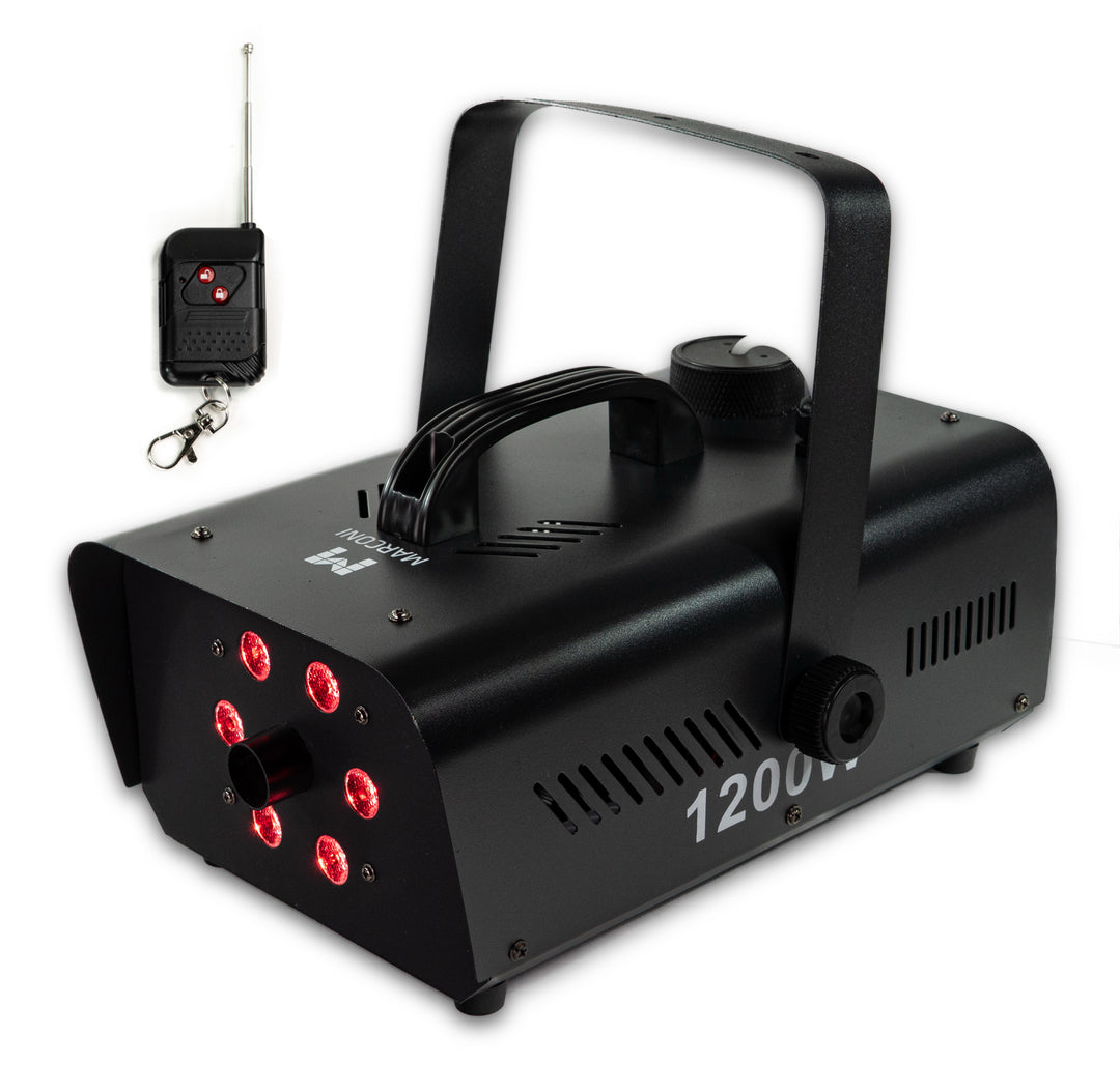 Marconi 1200W 6 LED Macchina del Fumo Bundle