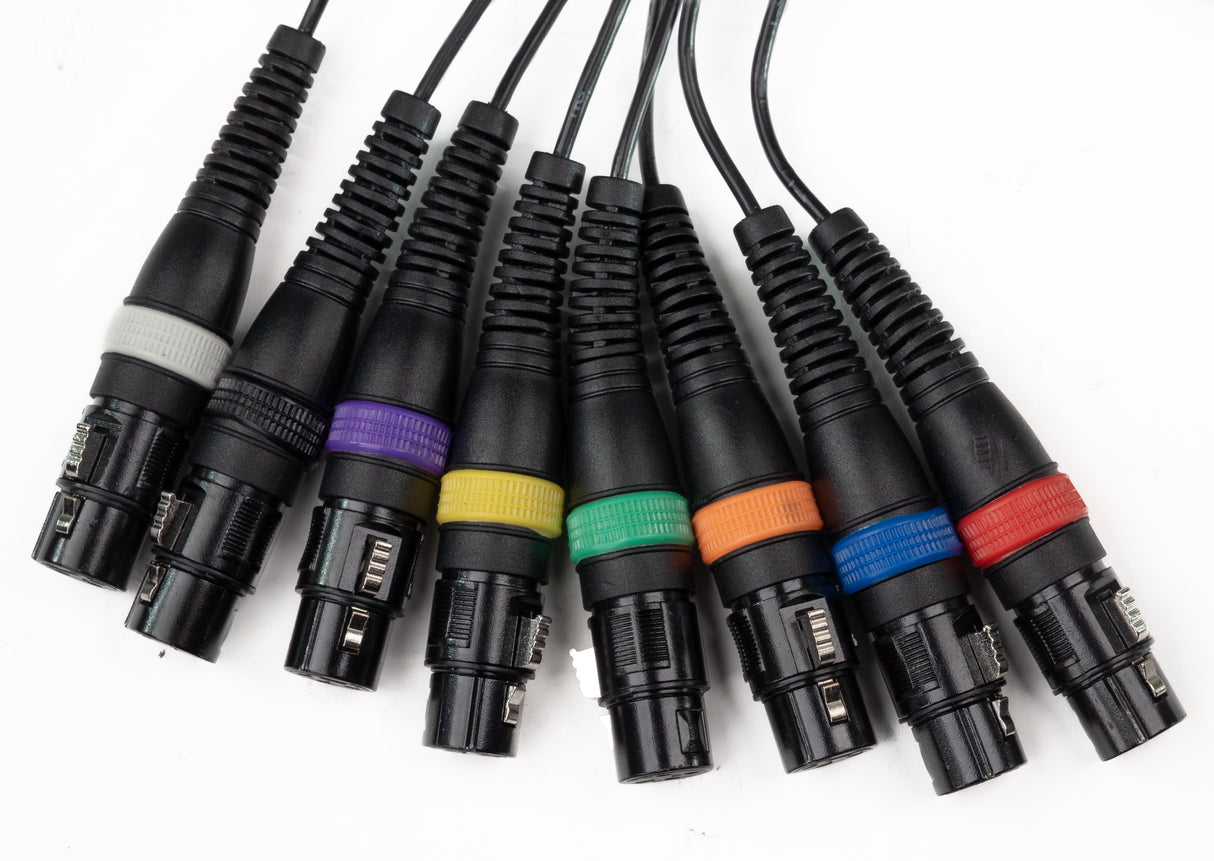 Par-8 multicore XLR han to XLR hun (5m)