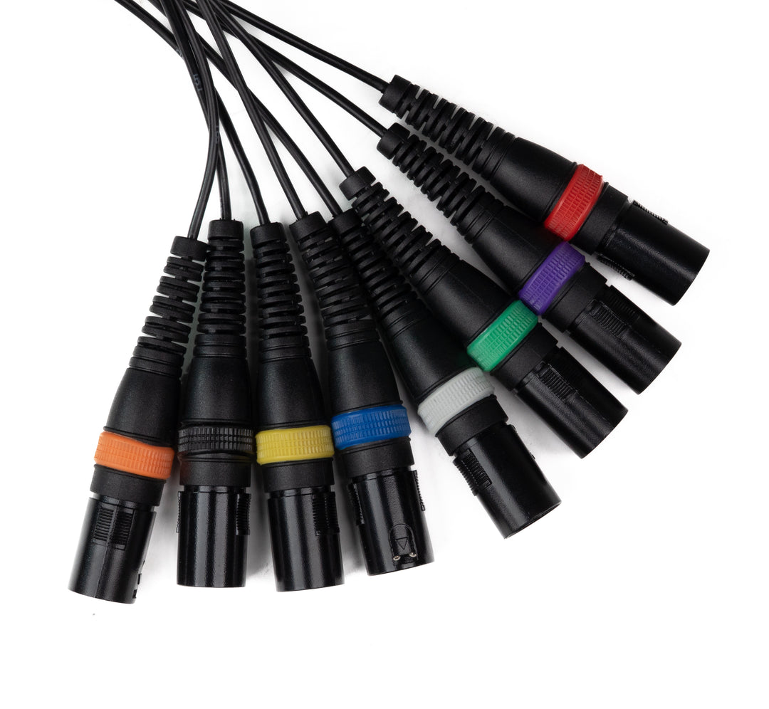 Par-8 multicore XLR maschio a XLR femmina (10m)