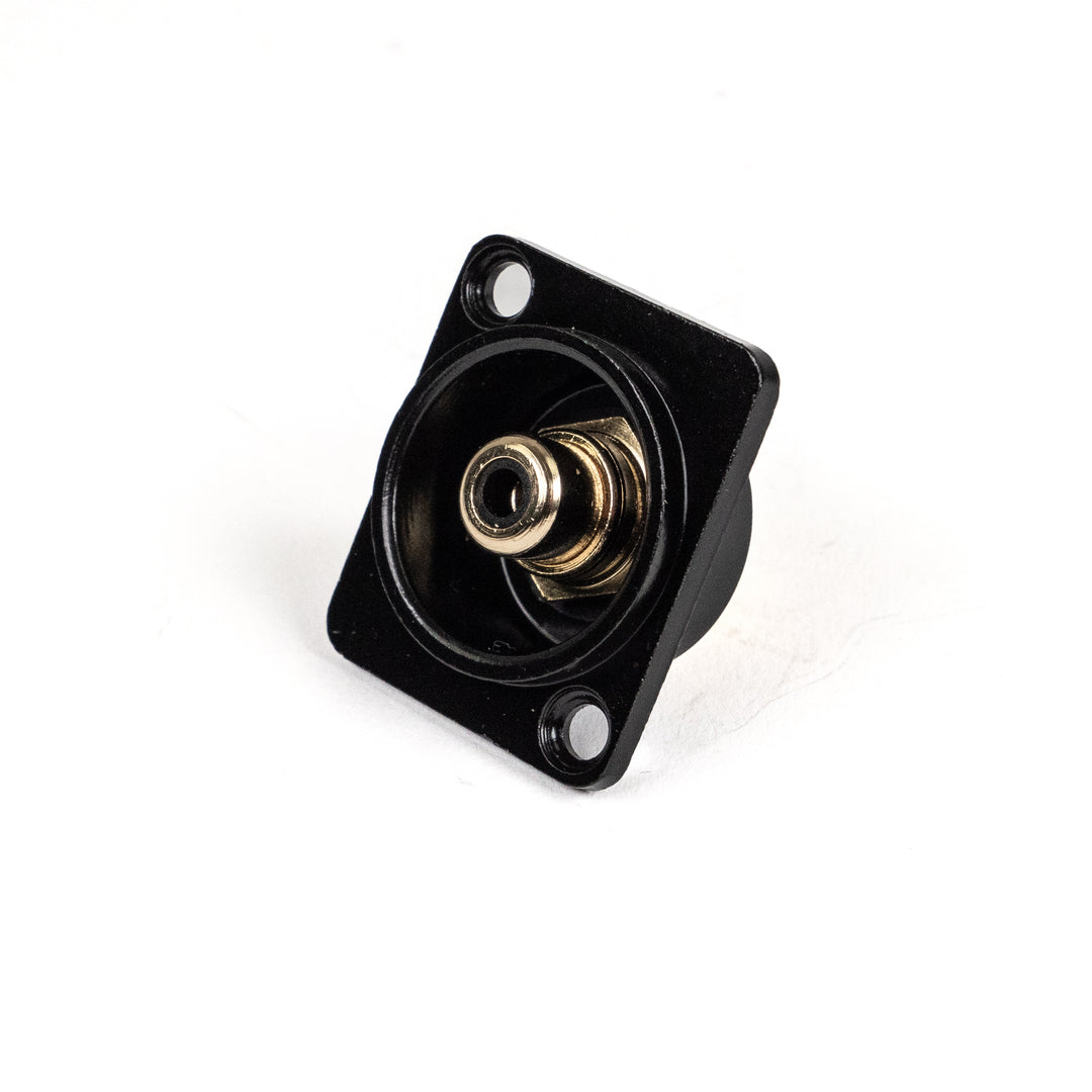 Perfex RCA Phono Hun Chassis Stik (Nero)