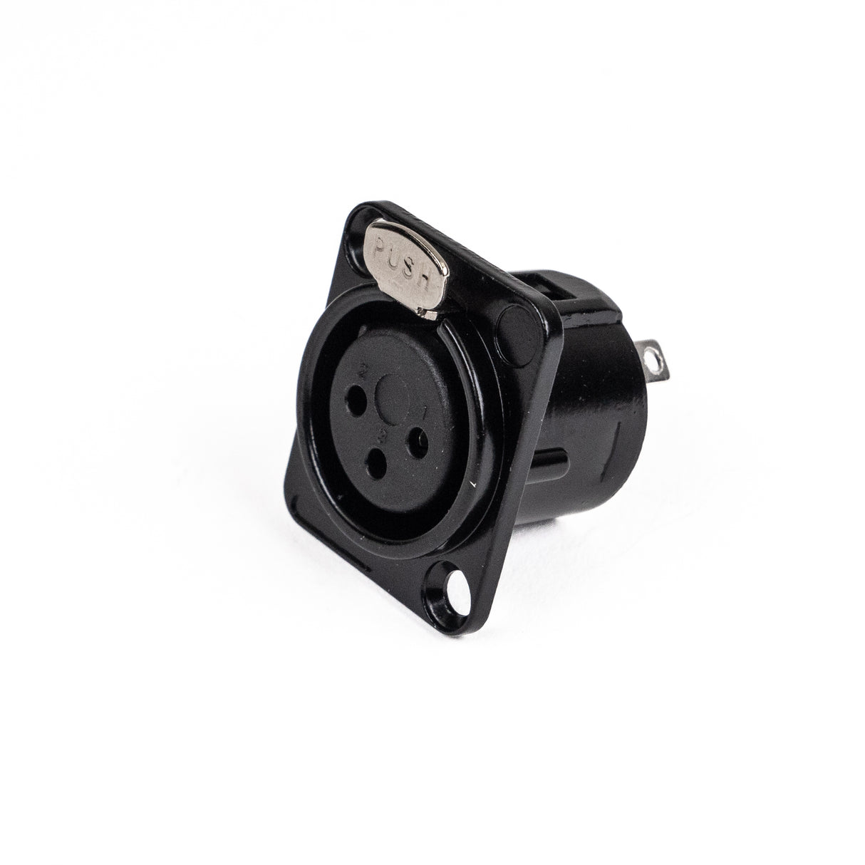 Perfex XLR Female Chassis Connector (Black)