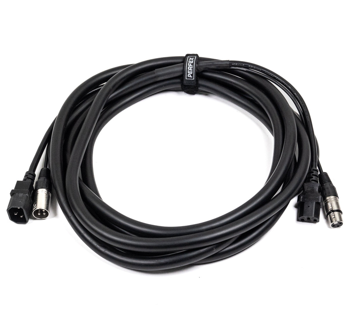 Perfex IEC & XLR multi cable (DMX, 5m)