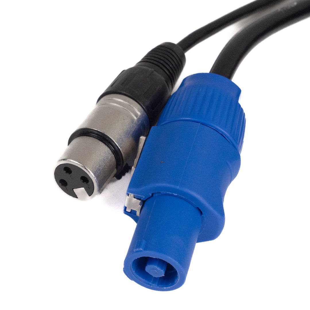 Perfex Powercon & XLR Cavi Multicavo (DMX, 1,5m)
