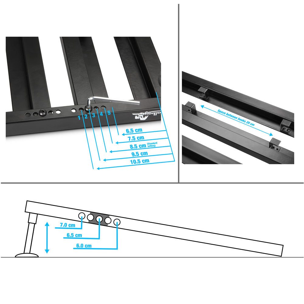 Palmer PEDALBAY® 80 - Pedalboard leggero e variabile con softcase protettivo, 80 cm