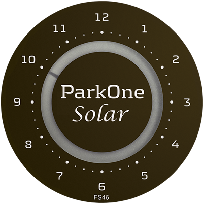 ParkOne Solar Orologio Parcheggio, Nero