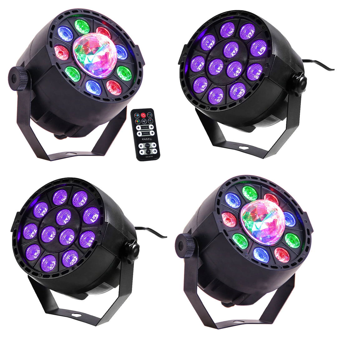 Partypack UV LED + Luci da Discoteca