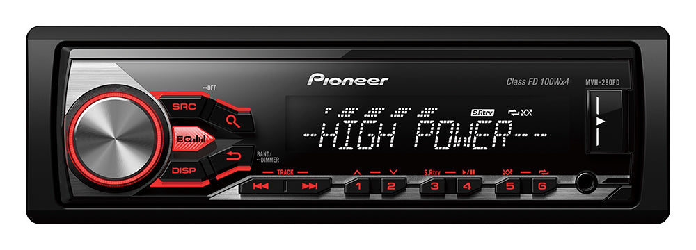 Pioneer MVH-280FD High Power 1-DIN Autoradio