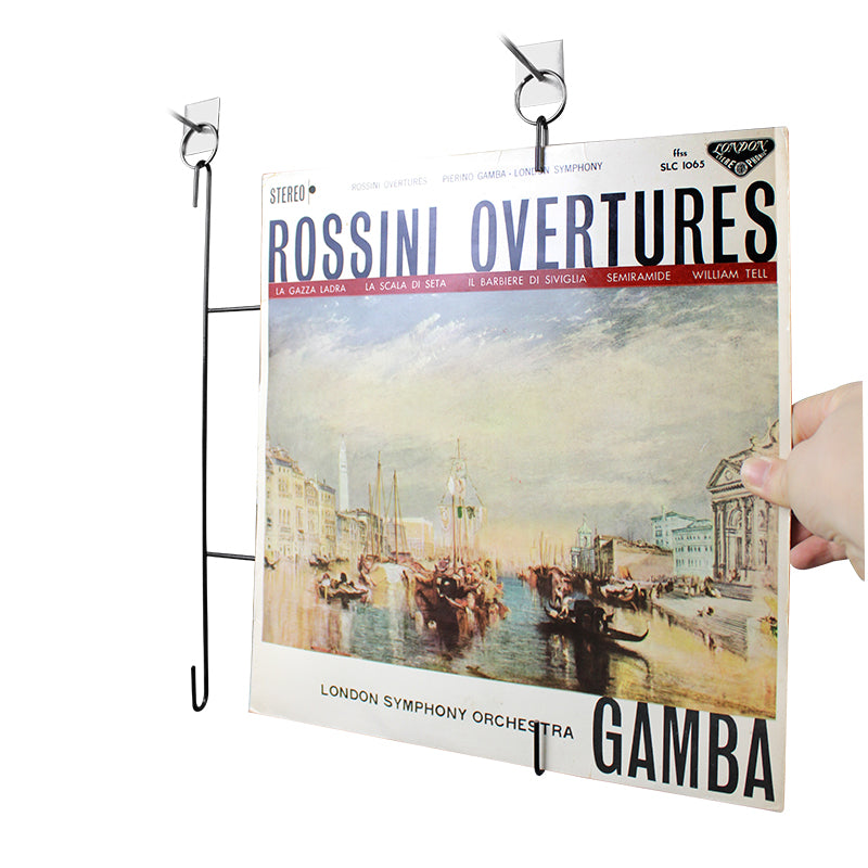 Supporto in metallo per dischi in vinile (confezione da 5)