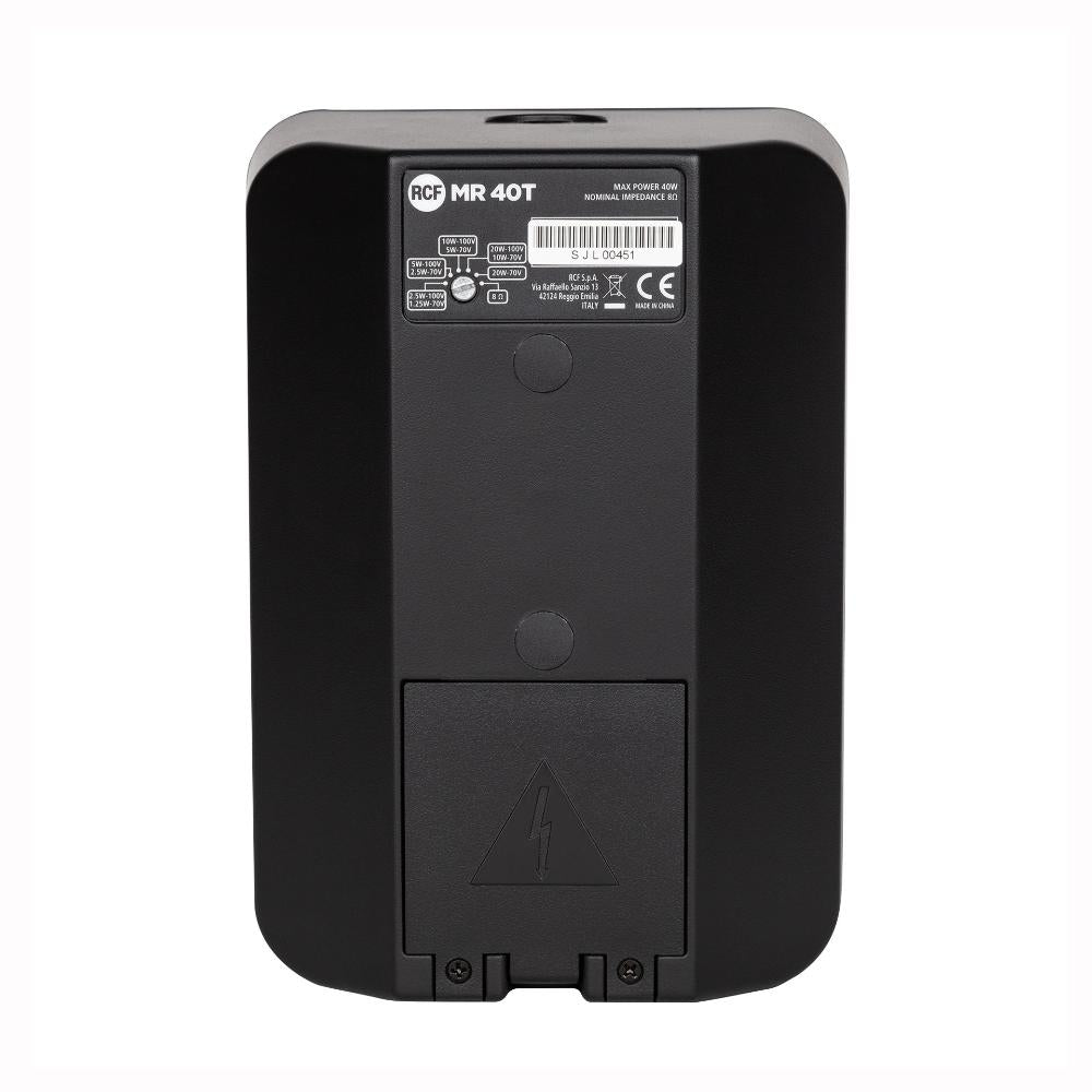 Diffusore da parete RCF a 2 vie 4" set (2 pezzi) 40W 100 V IP55, Nero