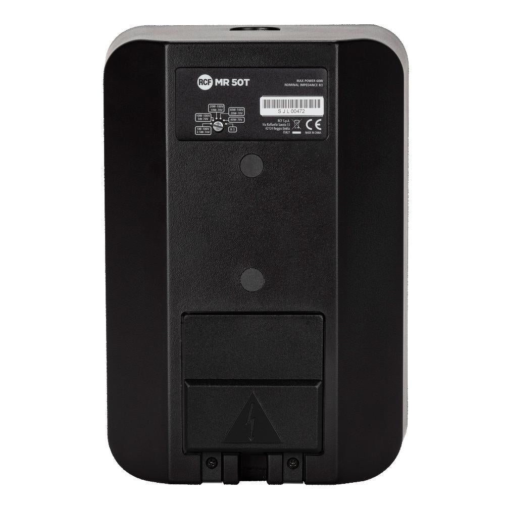 RCF Altoparlante da parete a 2 vie 5" set (2 pezzi) 60W 100 V IP55, Nero