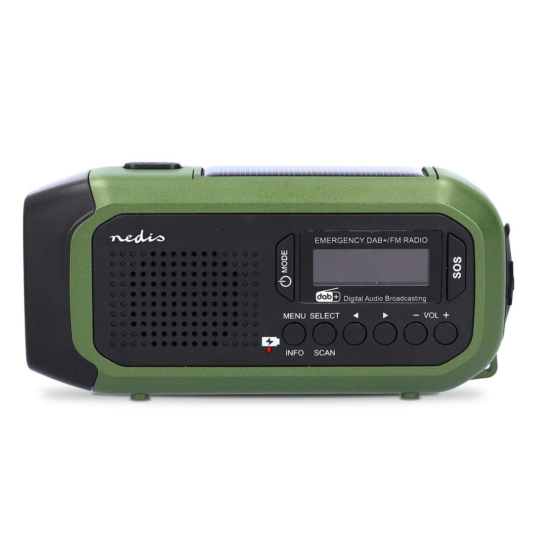 Radio d'emergenza portatile con manovella