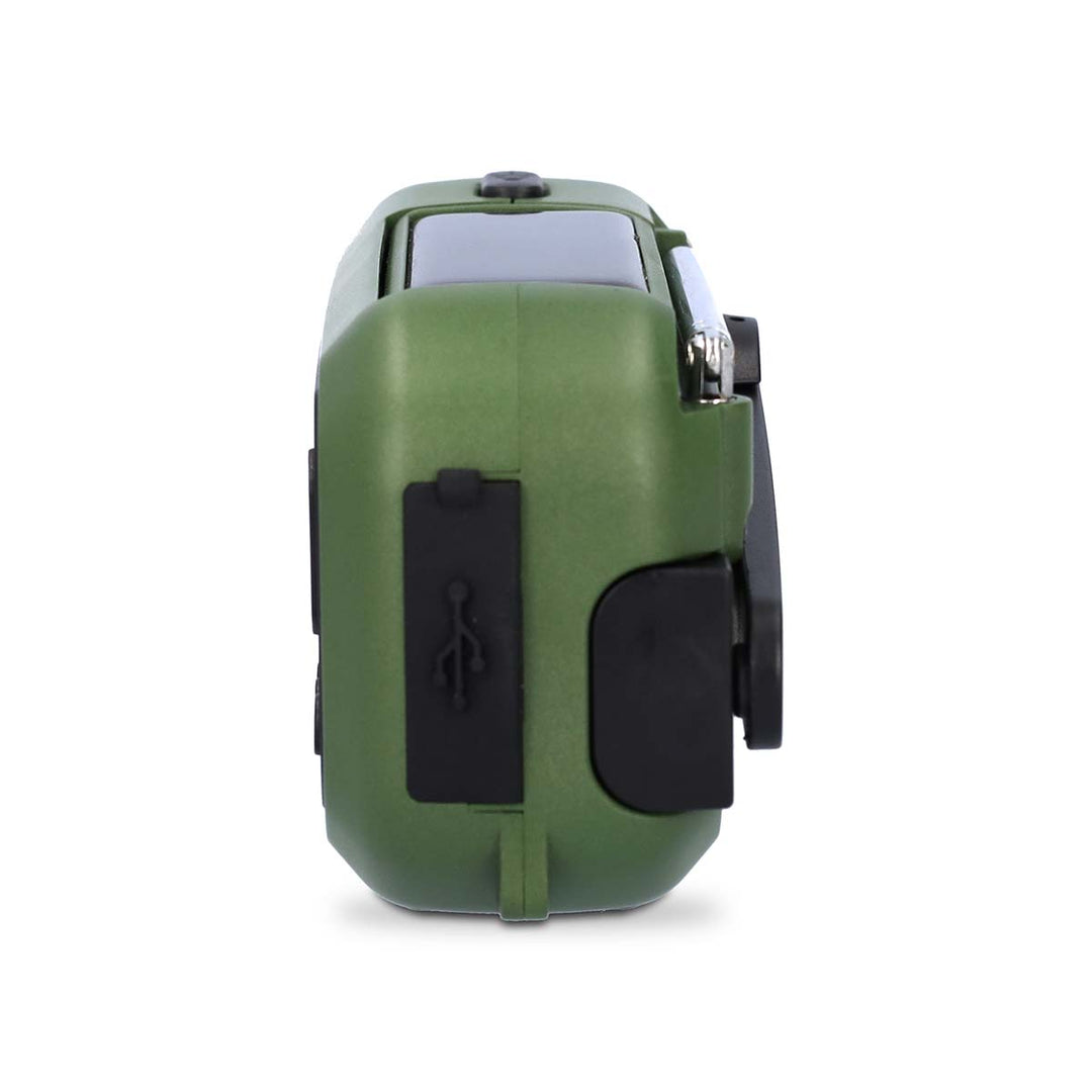 Radio d'emergenza portatile con manovella