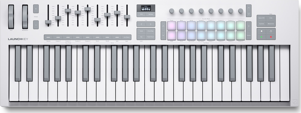 Novation Launchkey 49 MK4 MIDI-Keyboard (Bianco)