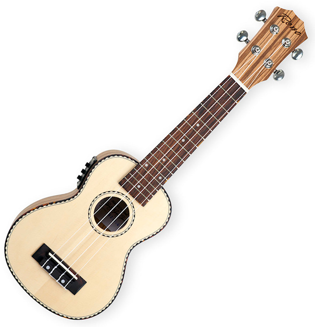 Reno RU210E Soprano Ukulele con Pickup e Accordatore (Naturale)