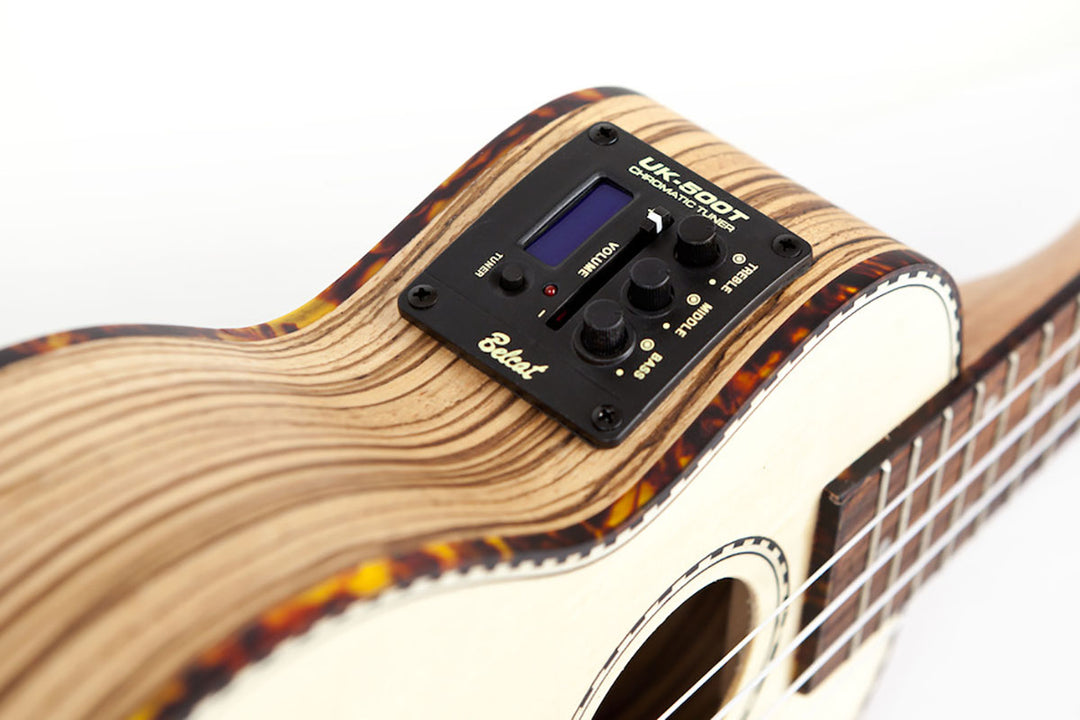 Reno RU210E Soprano Ukulele con Pickup e Accordatore (Naturale)
