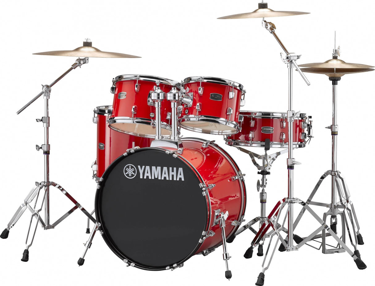 Yamaha Rydeen Standard Drum Kit - incl. hardware pack and cymbals - Hot Red