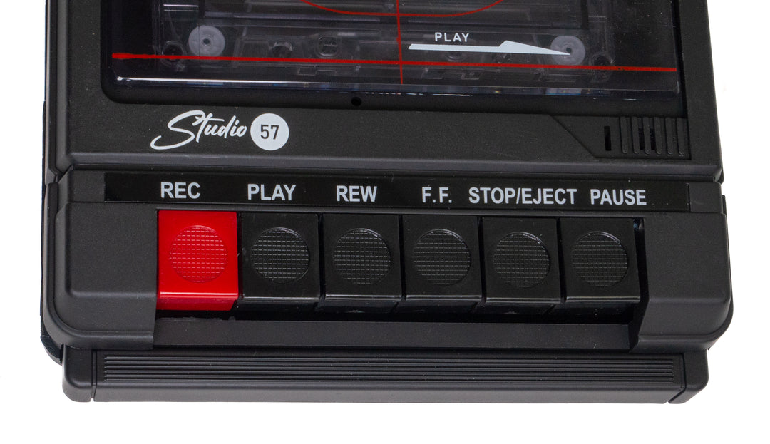 Studio 57 - Registratore a Cassette (Nero)