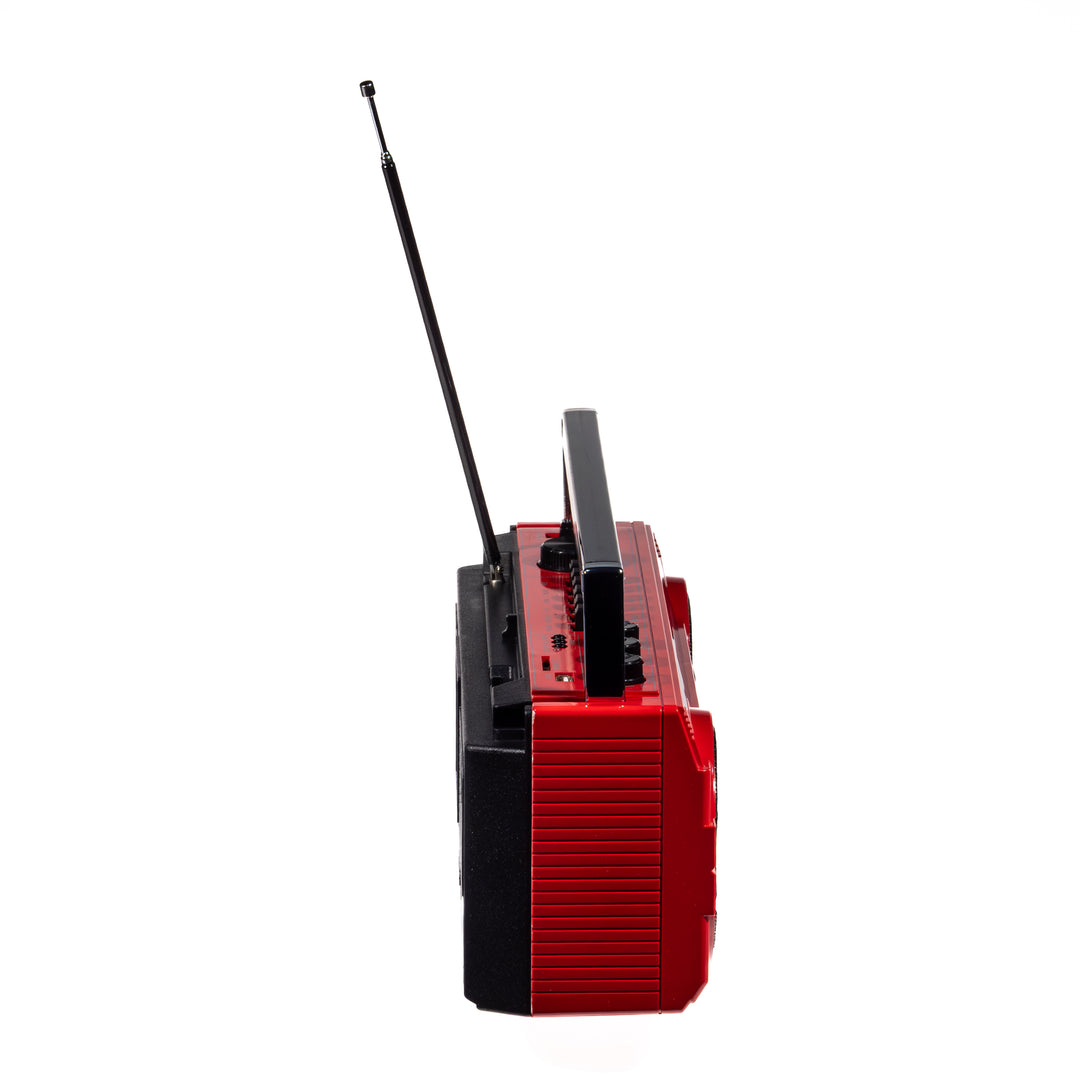 Studio 57 - Lettore di cassette con FM e Bluetooth, Rosso
