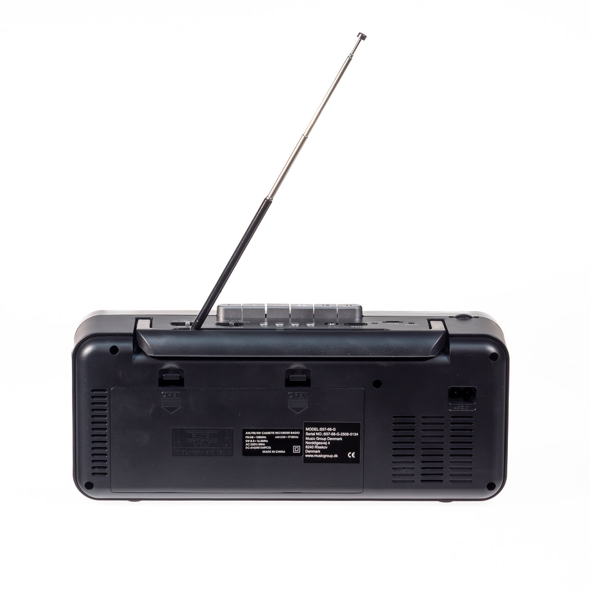 Studio 57 Lettore cassette con FM e Bluetooth, Grigio