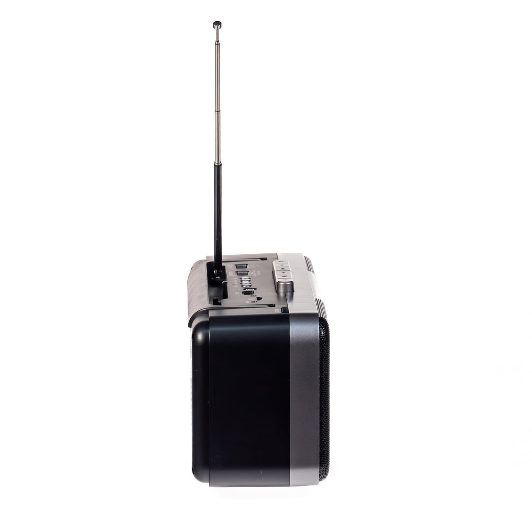 Studio 57 - Lettore di cassette con FM e Bluetooth, Grigio