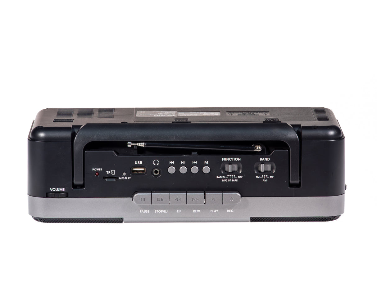 Studio 57 Lettore cassette con FM e Bluetooth, Grigio