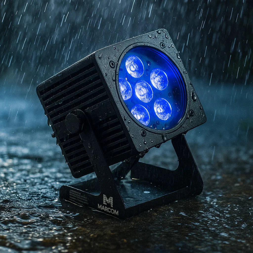 Marconi SIRIUS 6x18W RGBWA+UV IP65 Batterilampe