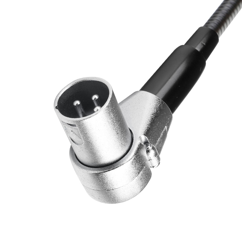 Adam Hall Stands SLED 1 ULTRA XLR 3 A - Lampada a collo di cigno XLR angolata a 3 poli con 4 COB-LED