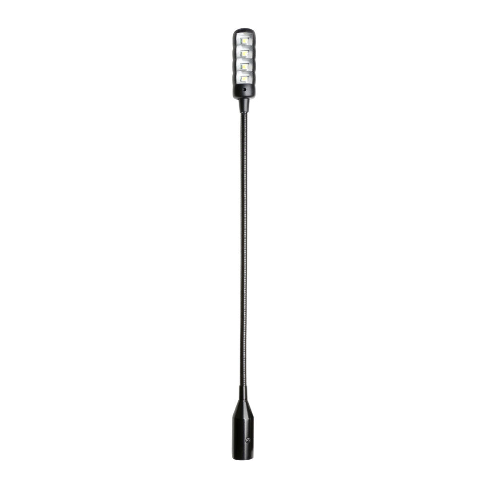 Adam Hall Stands SLED 1 ULTRA XLR 3 - Lampada a collo di cigno XLR a 3 poli con 4 COB-LED