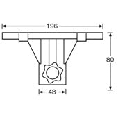 Adam Hall Stands SPS 57 - Supporto di Montaggio per Altoparlanti