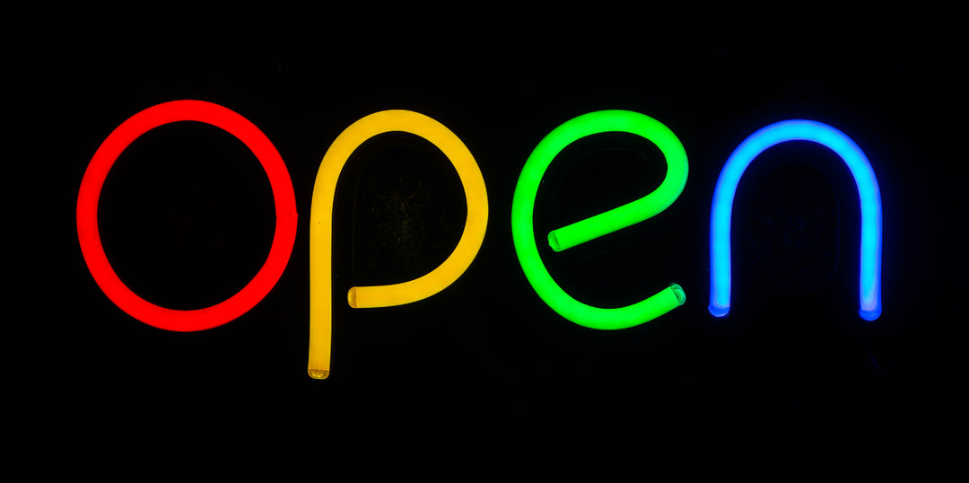 Insegna al Neon "Open" (39cm)
